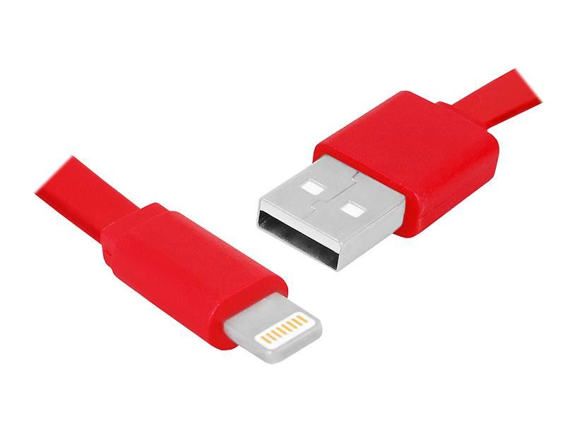 Cabo Lightning iPhone iPad iPad 1M Vermelho