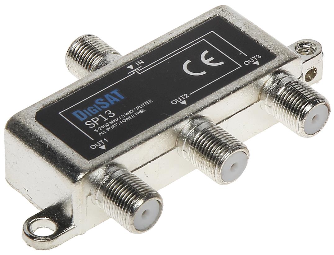 Repartidor Repartidor Divisor de Sinal de Satélite Antena para TV 3 saídas DigiSat 5-2400MHz