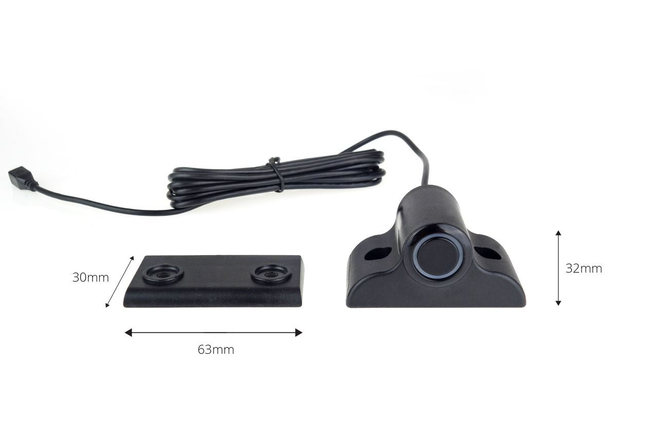 Kit 4 Sensores Estacionamento de Pickup VAN Carrinha 19mm c/ Display - Preto