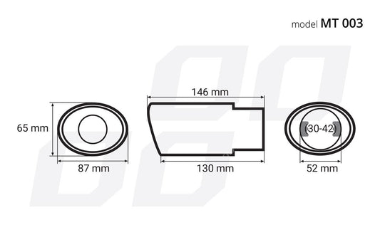 Ponteira de Escape Cromada Aço Especial
