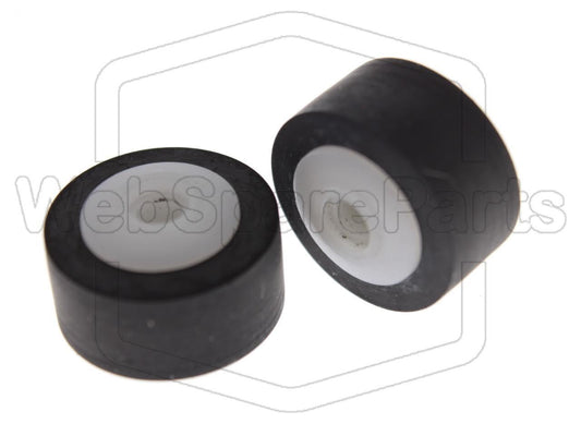 Rodas de pressão (pinch rollers) para deck de cassetes Bang & Olufsen Beocord 7000– Version 1