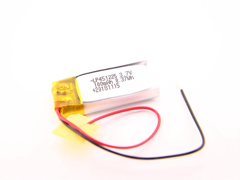 Bateria Li-Po 3.7V 100mAh LP451225