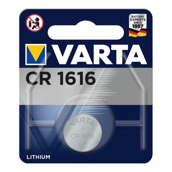 Pilha Litio Botao CR1616 3V Varta Validade OUT-2029