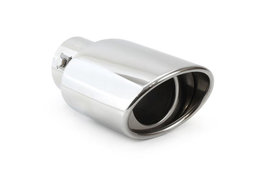 Ponteira de Escape Cromada Redonda em Aço Especial