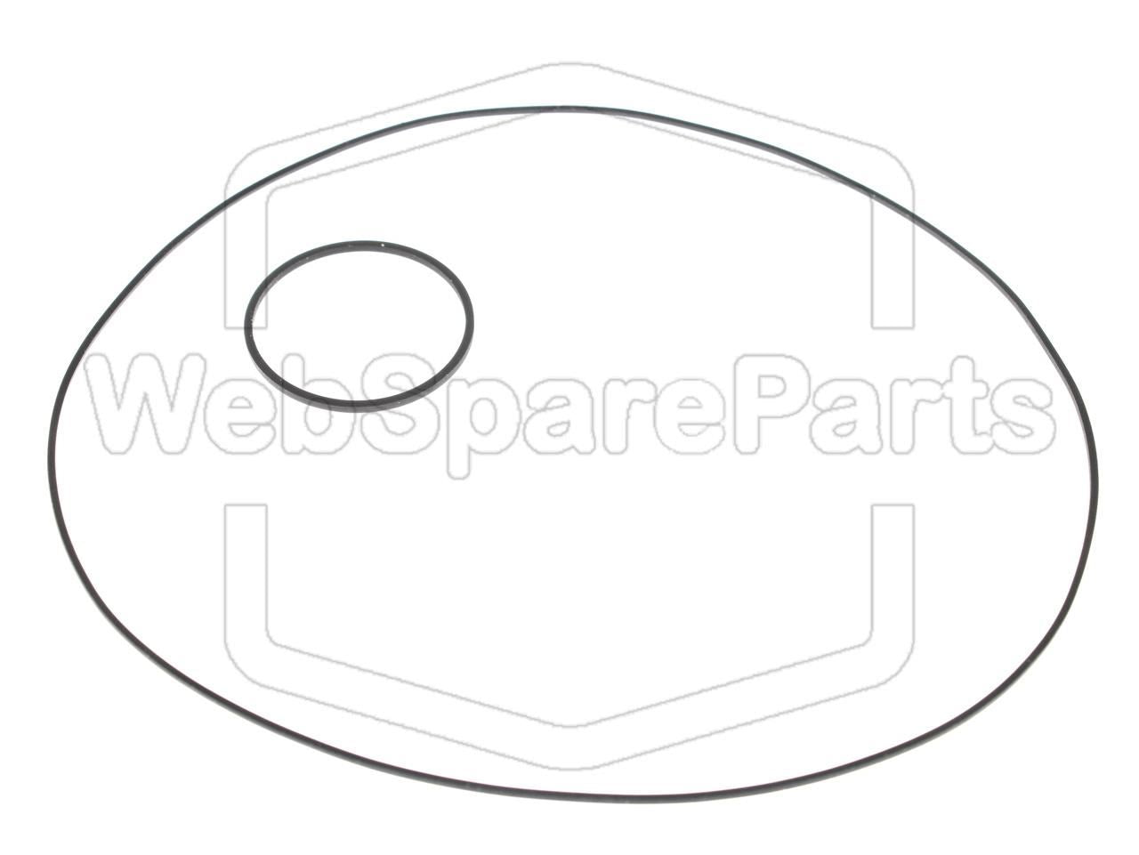 Kit de correias para auto-rádio leitor de cassetes Sony XR-7042
