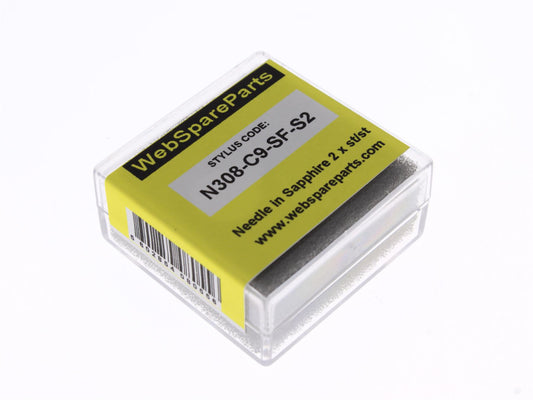 N308-C9-SF-S2 Agulha em Safira Para Gira Discos