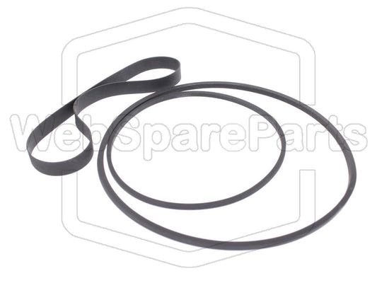 Kit de correias para video gravador Palladium 837/709 Betamax