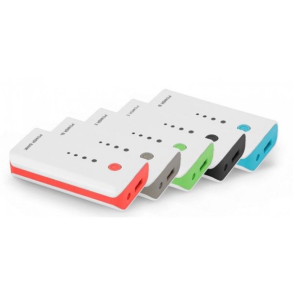 Powerbank USB 5200mAh Samrtphone iPhone Branco-Preto