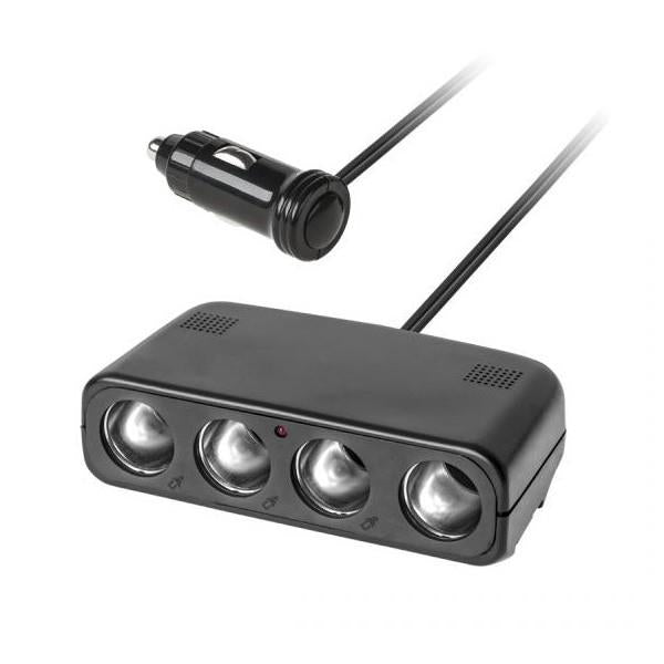 Adaptador Splitter Ficha Isqueiro 12-24V 4 x Fêmea