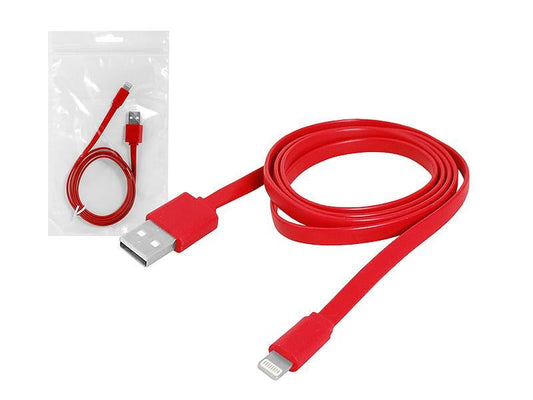 Cabo Lightning iPhone iPad iPad 1M Vermelho