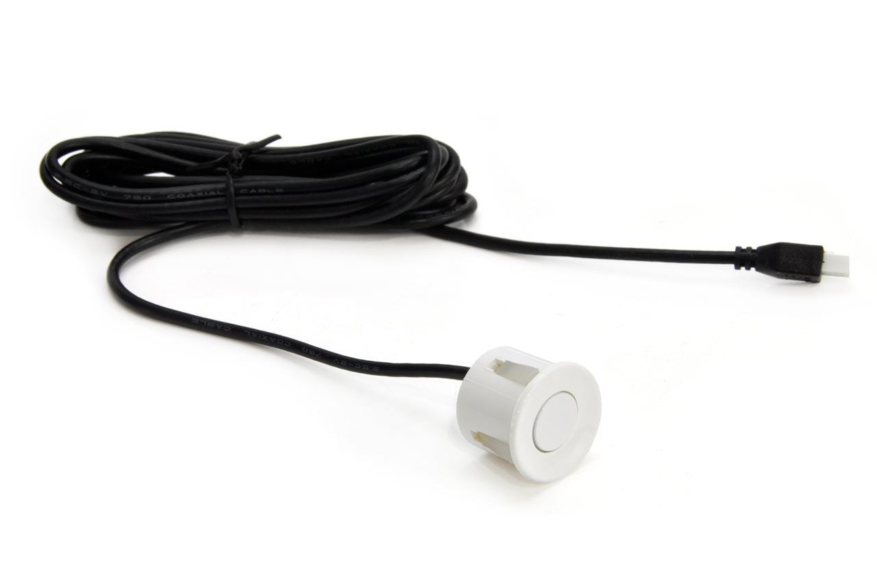 Kit 4 Sensores Estacionamento de Automóvel c/ Display - Branco