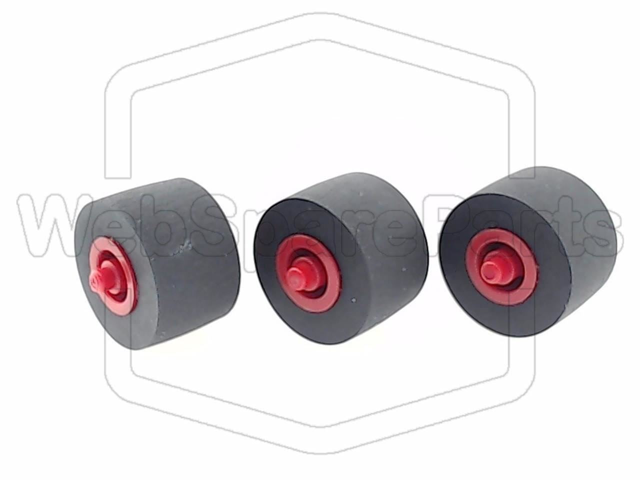 Rodas de pressão (pinch rollers) para deck de cassetes duplo Sony CMT-CP300