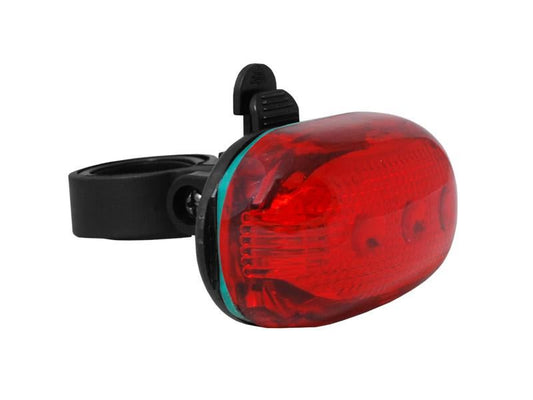 Farol Traseiro para Bicicleta c/ suporte Led Vermelho (5 leds) IP65