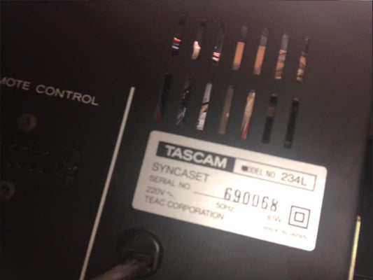 Kit de correias para deck de cassetes Teac Tascam 234 L SYNCASET