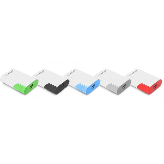 Powerbank USB 6000mAh Branco-Cinzento