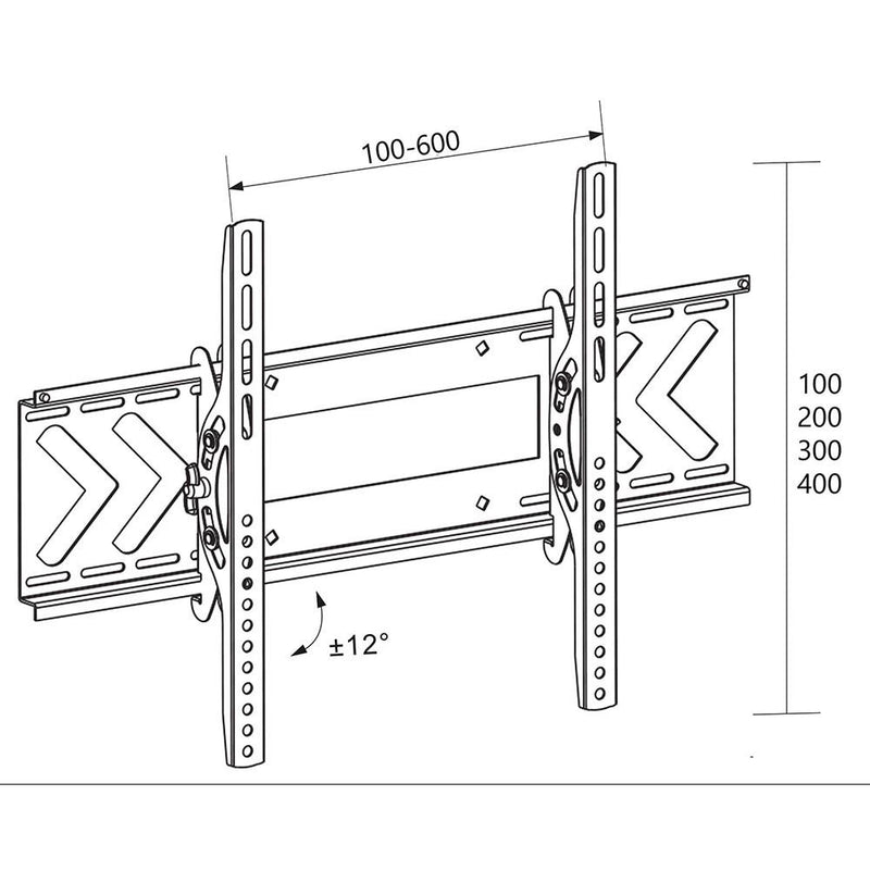 Suporte TV Parede  37"  - 70" Pulgadas Slim Inclinável