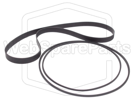 Kit de correias para gravador de bobinas Akai GX-600D
