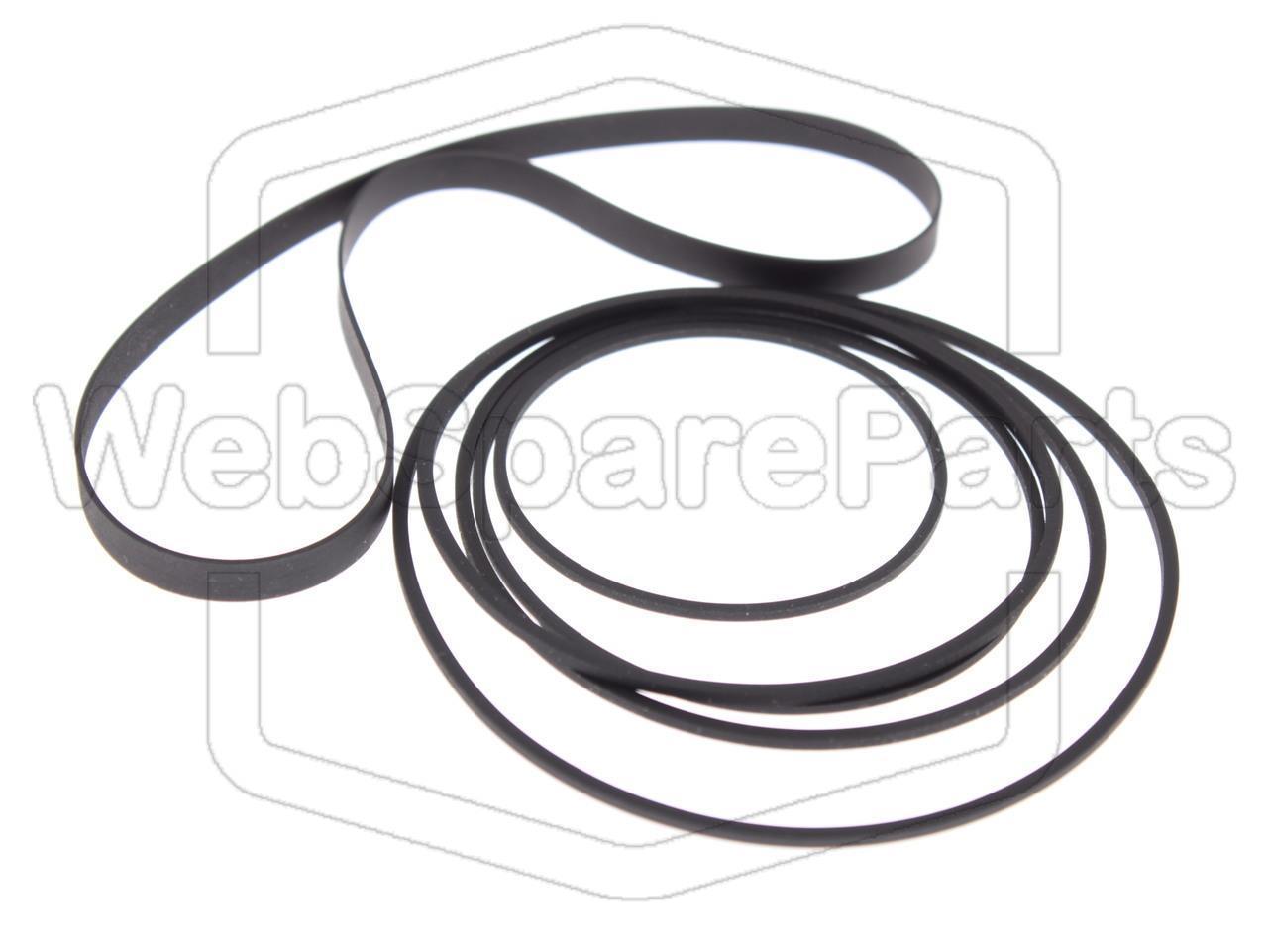 Kit Correias Para Deck de Cassetes Duplo Kenwood X-3WX (MIDI M-30)