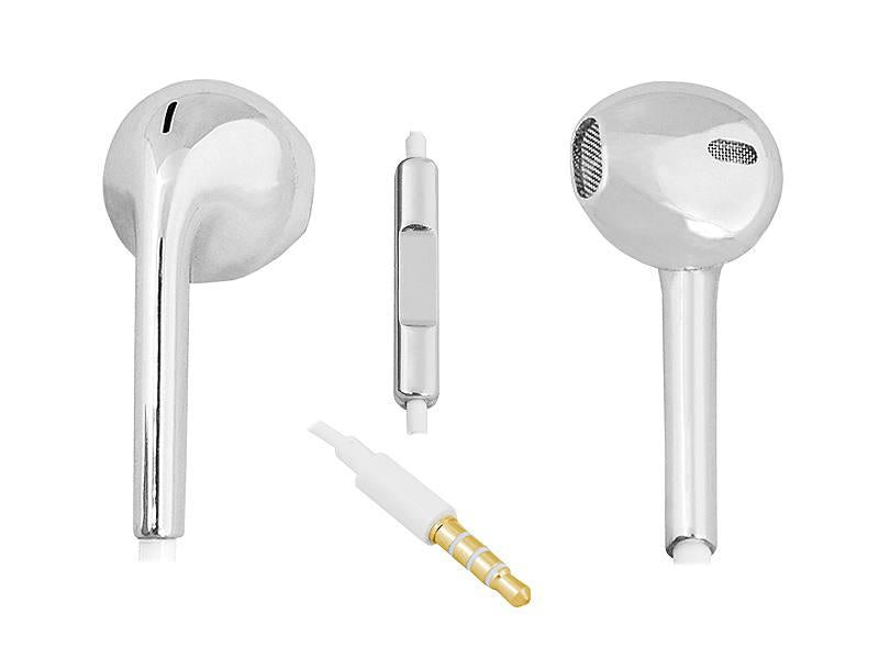 Auriculares Smartphone com Microfone Cinzentos