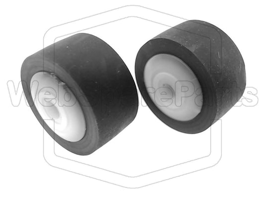 Rodas de pressão (pinch rollers) para rádio leitor de cassetes Sharp GF-575