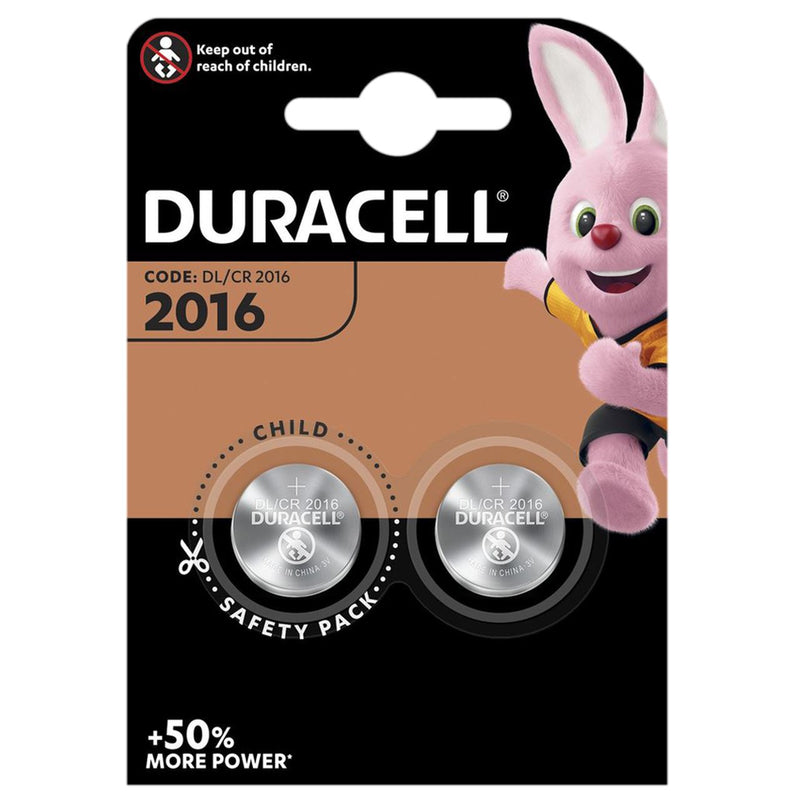 Pilha Litio 3.0V CR2016 DL2016 Duracell [Blister 2 unid.]