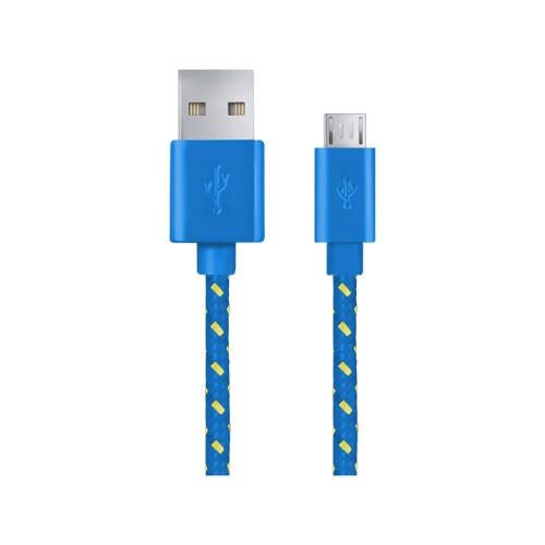 Cabo Micro USB  Nylon USB -Micro-USB 1M Azul