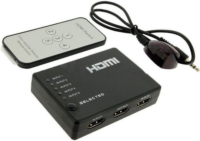 Switch Repartidor Splitter 4K 1080P  3 x 1 HDMI c/ Comando