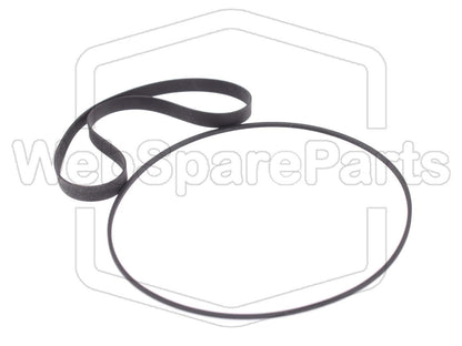 Kit de Correias (Versão 2) Para Deck de Cassetes Akai GX-F37