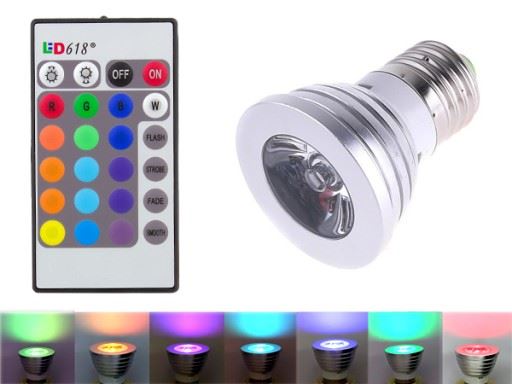 Lâmpada LED RBG E27