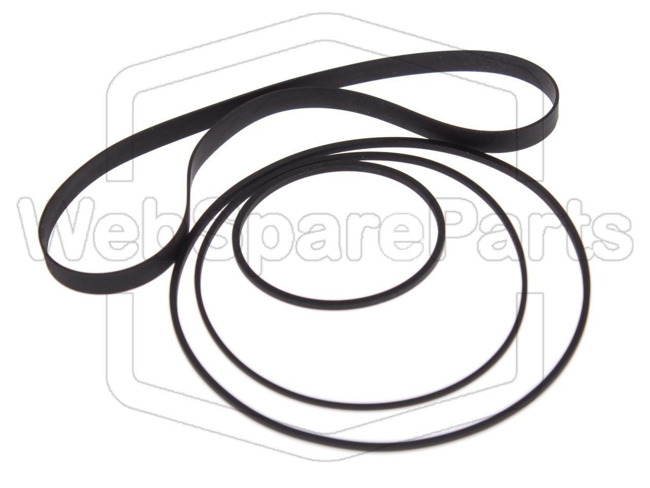 Kit Correias Para Leitor de Cassetes Stereo Kenwood KX-600