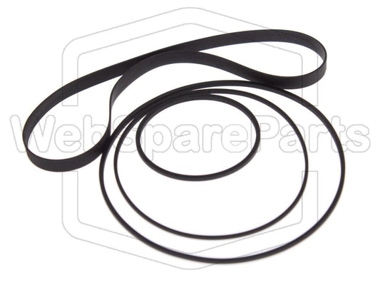 Kit Correias Para Leitor de Cassetes Stereo Kenwood KX-600