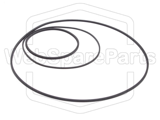 Kit Correias (Versão 1) Para Deck de Cassetes Akai GX-C40D
