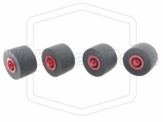 Rodas de pressão (pinch rollers) para deck de cassetes duplo Aiwa AD-WX515