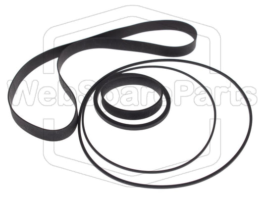 Kit de correias para video gravador Toshiba V-53 Betamax