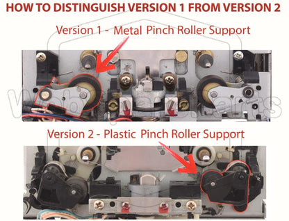Rodas de pressão (pinch rollers) para deck de cassetes Bang & Olufsen Beocord 6500– Version 1