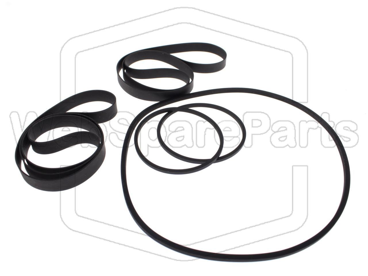 Kit de correias para video gravador Fisher VBS-7000 Betamax