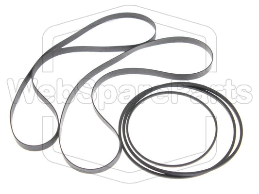 Kit de correias para rádio leitor de cassetes Sharp GF-575