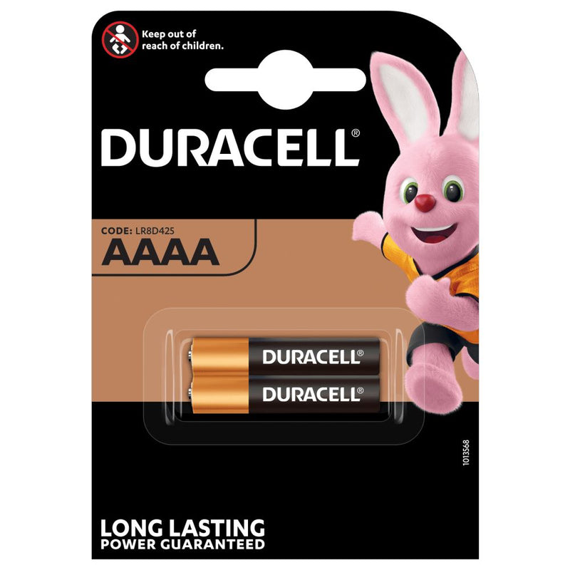 Pilha Alcalina AAAA / LR61 LR8D425 1.5V Duracell [Blister 2 und.] Validade DEZ-2025