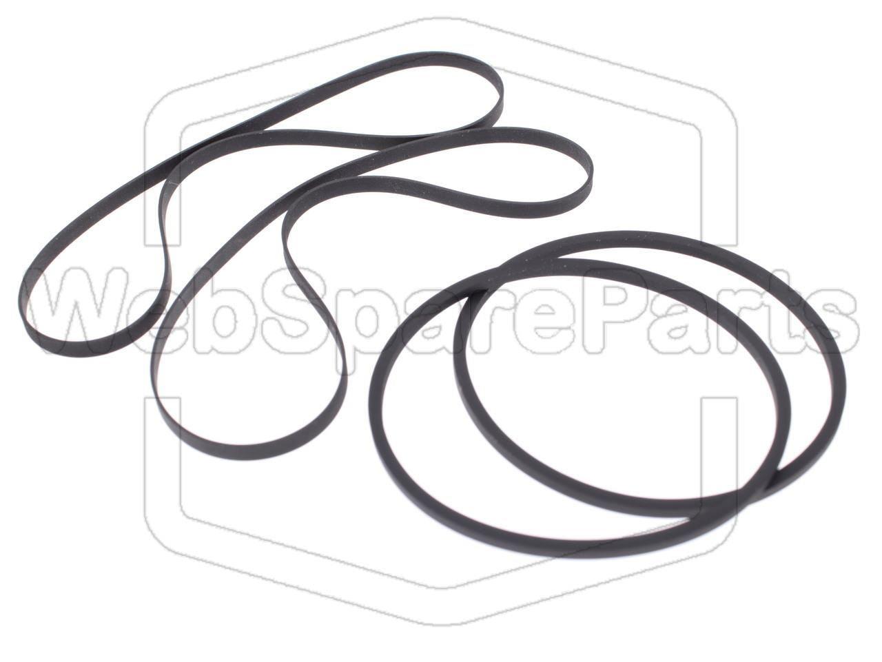 Kit Correias Para Deck de Cassetes Duplo Kenwood XH-5 (XD-6000/XD-6500)