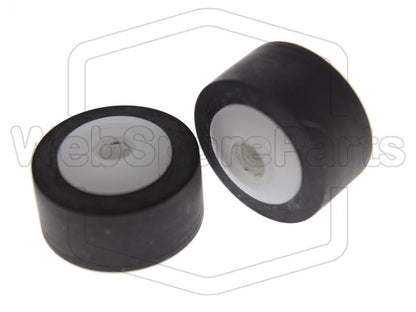 Rodas de pressão (pinch rollers) para deck de cassetes Bang & Olufsen Beocord 5500– Version 1