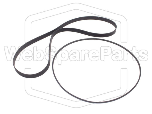 Kit Correias (Versão 1) Para Deck de Cassetes Akai GX-F37