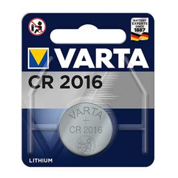 Pilha Litio Botao 3.0V CR2016 Varta Validade ABR 2029