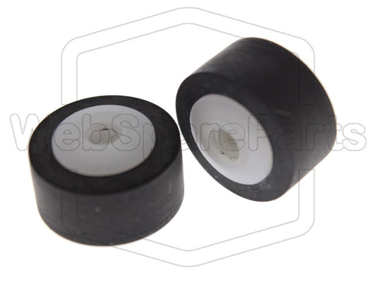 Rodas de pressão (pinch rollers) para deck de cassetes duplo Technics RS-D225W