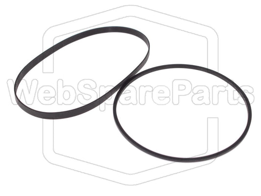 Kit de correias para rádio leitor de cassetes Panasonic RX-DS101
