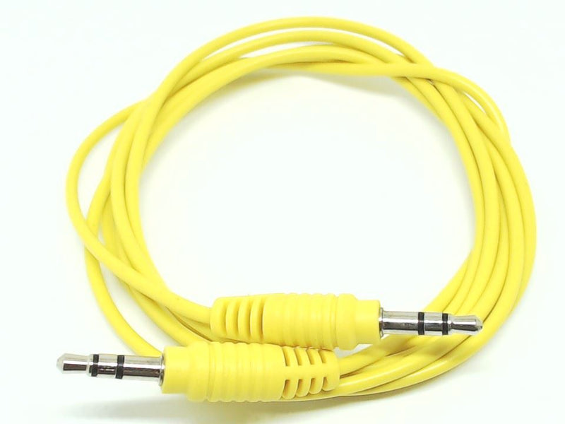 Cabo Jack 3.5mm Stereo Macho - Macho Amarelo 1.5m Amarelo