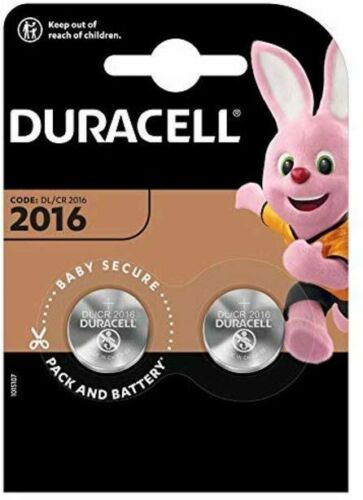 Pilha Litio 3.0V CR2016 DL2016 Duracell [Blister 2 unid.]