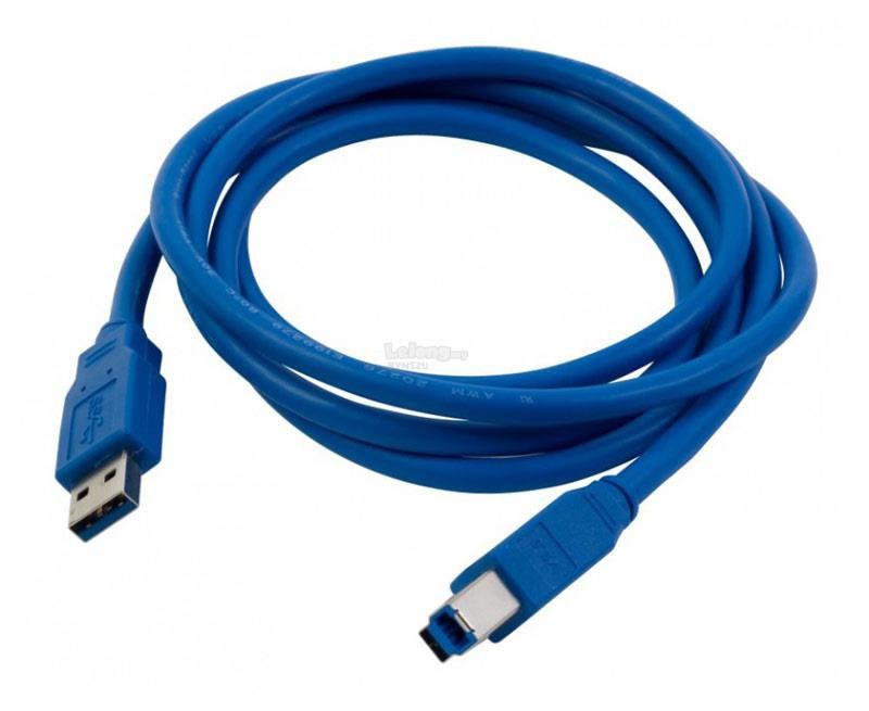 Cabo USB 3.0 Tipo A-B (Am/Bm) 1.5m