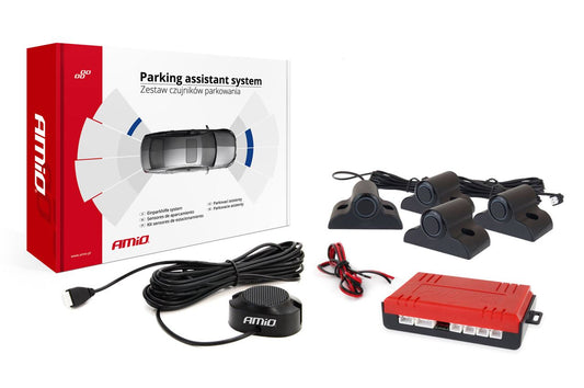 Kit 4 Sensores Estacionamento Carrinha Pick-up & Furgão   c/ Buzer - Preto