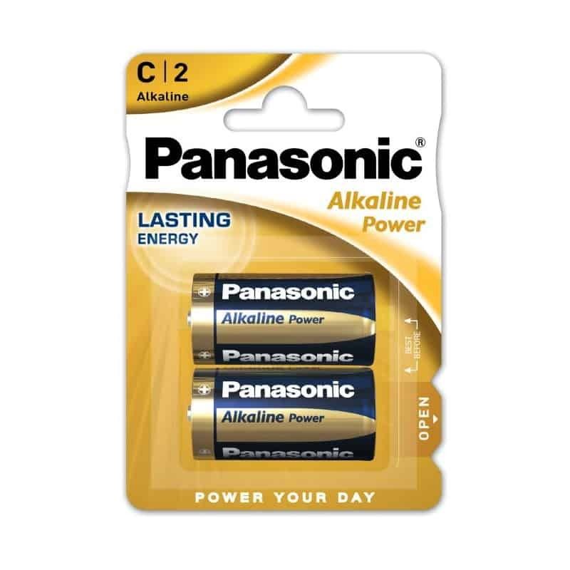 Pilha Alcalina 1.5V LR14  MN1400 Panasonic  [Blister 2 und.] Validade JAN-2027