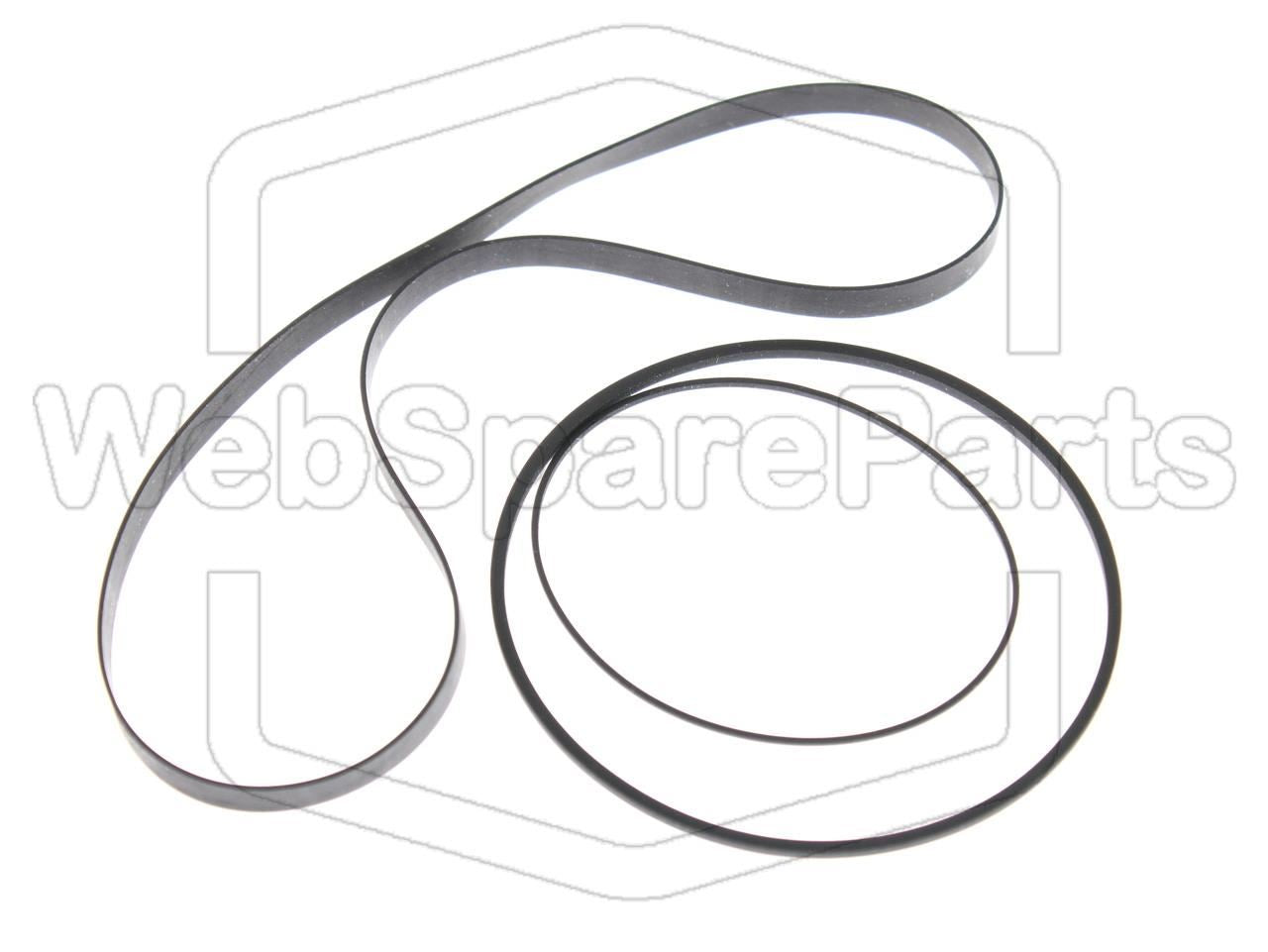 Kit de correias para rádio leitor de cassetes Sharp GF-9797